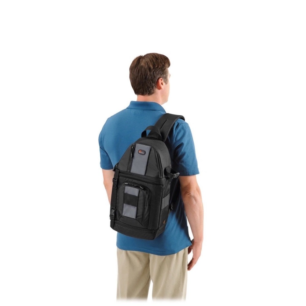 Lowepro Slingshot 102 AW DSLR Camera Sling Bag Black‎ Gray with Rain Cover